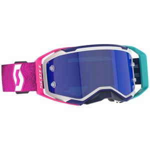 SCOTT Prospect 2.0 AMP motocross szemüveg kék-rózsaszín, tükörkék plexivel
