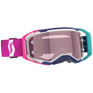 SCOTT Prospect 2.0 AMP motocross szemüveg kék-rózsaszín, rózsaszín plexivel