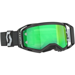 SCOTT Prospect 2.0 motocross szemüveg fekete-fehér, tükörzöld plexivel