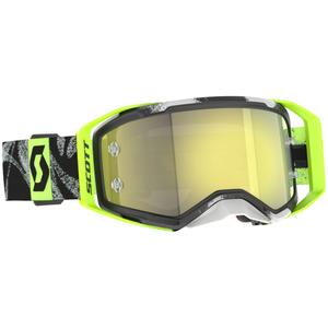 SCOTT Prospect 2.0 motokrossz szemüveg fekete-fluo sárga, sárga tükrös üveggel