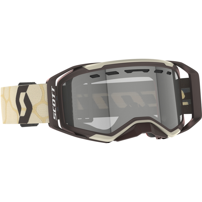 SCOTT Prospect 2.0 Enduro LS motokrossz szemüveg bézs-barna, light sensitive plexivel