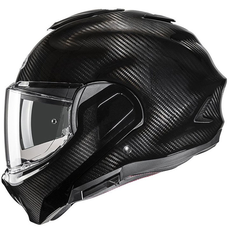 HJC F100 Carbon hátrahajtható állú motoros bukósisak fekete