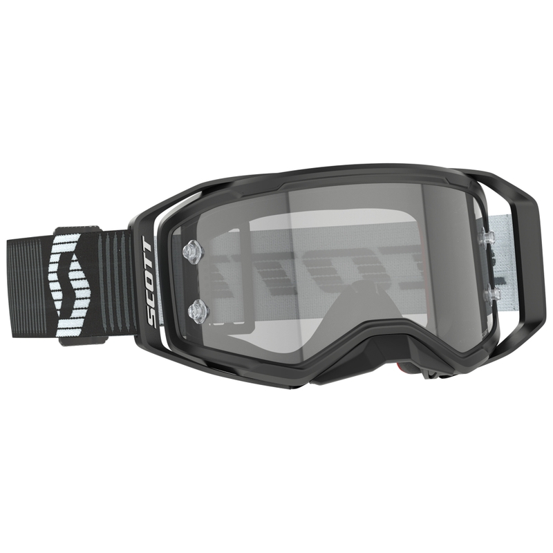 SCOTT Prospect 2.0 LS motokrossz szemüveg fekete-fehér, light sensitive plexivel
