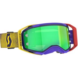 SCOTT Prospect 2.0 motocross szemüveg piros-sárga, zöld plexivel