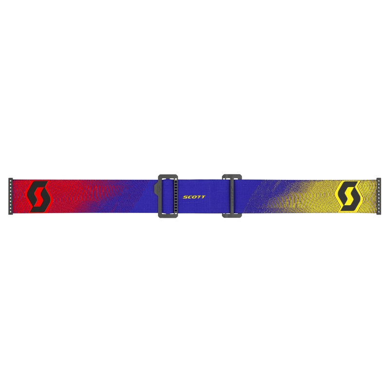 SCOTT Prospect 2.0 motocross szemüveg piros-sárga, zöld plexivel