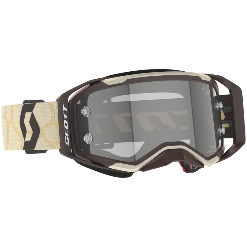 Prospect 2.0 LS motokrossz szemüveg bézs-barna, szürke plexivel