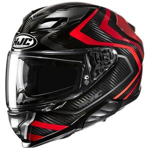 HJC F71 Carbon Nevio MC1 zárt motorkerékpár sisak fekete-piros