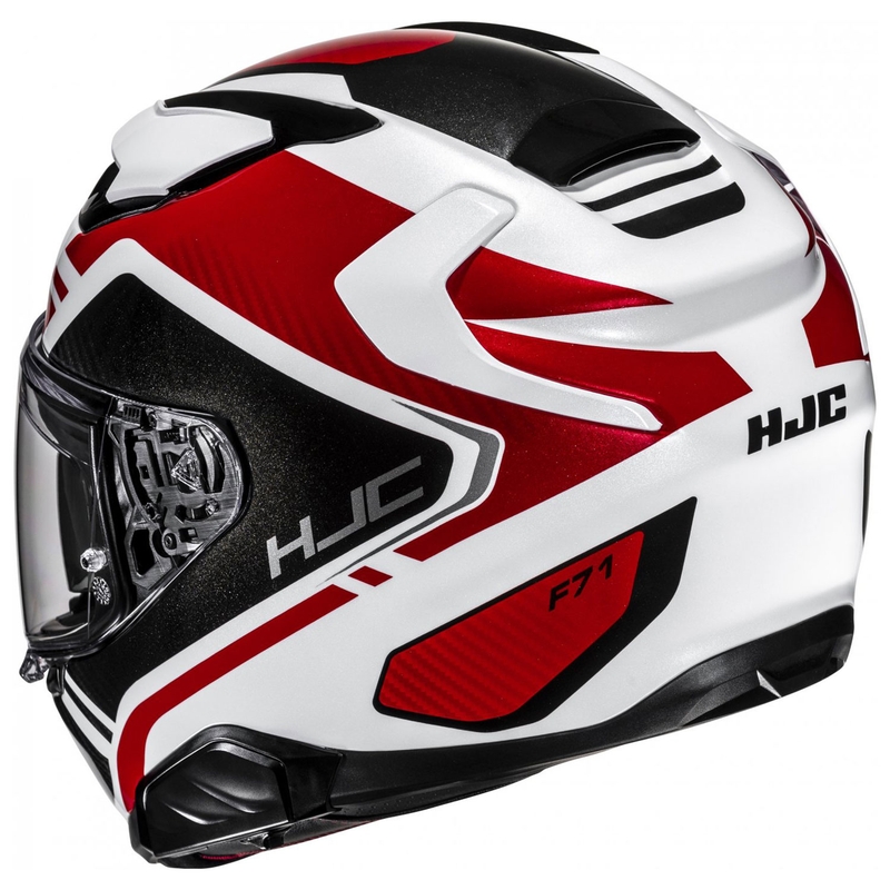 HJC F71 Tozz MC1 zárt motoros bukósisak fehér-piros-fekete