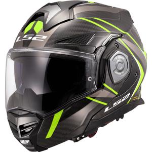 LS2 FF901 Advant X C Future II hátrahajtható állú bukósisak fekete-fluo sárga