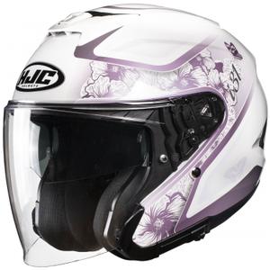 HJC i31 Iona MC8 nyitott motoros bukósisak fehér-lila