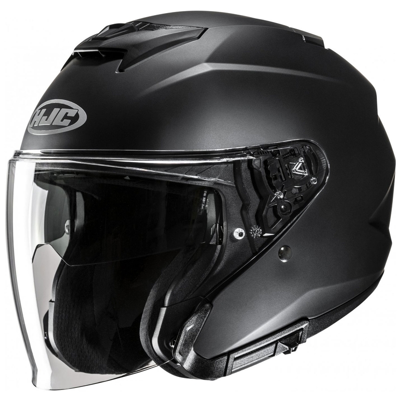 HJC i31 Solid Semi Flat nyitott motoros bukósisak fekete