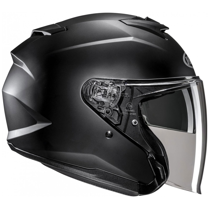 HJC i31 Solid Semi Flat nyitott motoros bukósisak fekete