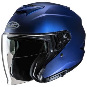 HJC i31 Solid Semi Flat nyitott motoros bukósisak metál kék