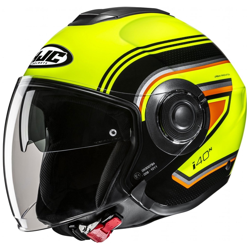 HJC i40N Linia MC3H nyitott motoros bukósisak fluo sárga-fekete