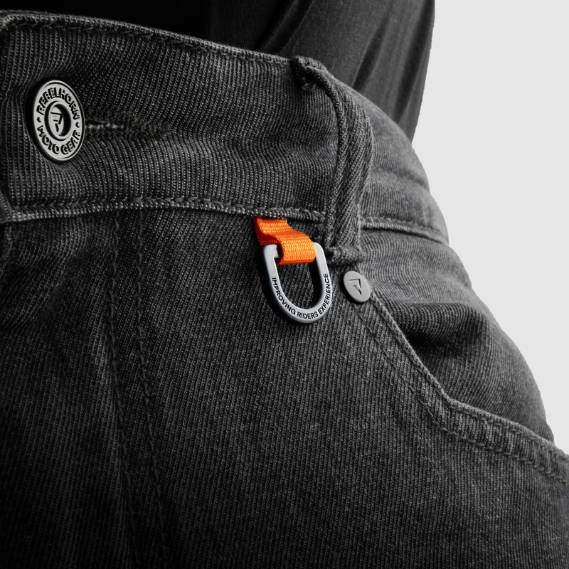 Rebelhorn Vandal Mono motoros farmernadrág koptatott fekete
