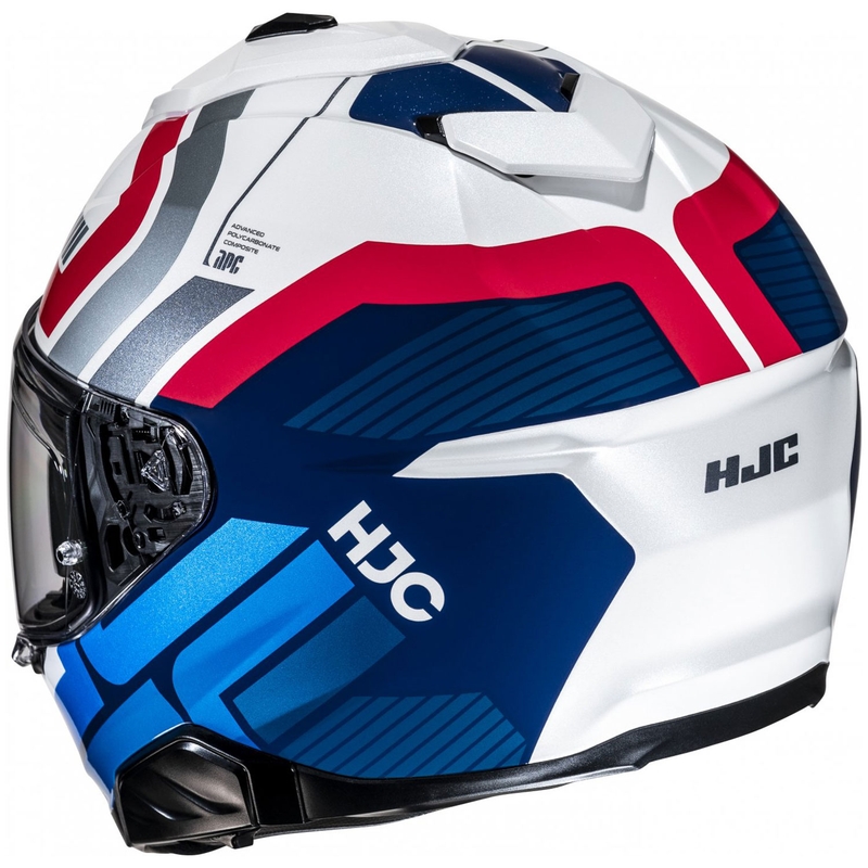 HJC i71 Viz MC21 zárt motoros bukósisak fehér-kék-piros