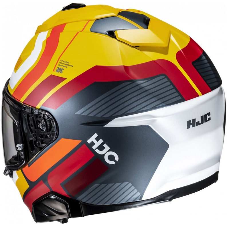 HJC i71 Viz MC3SF zárt motoros bukósisak sárga-piros-fekete