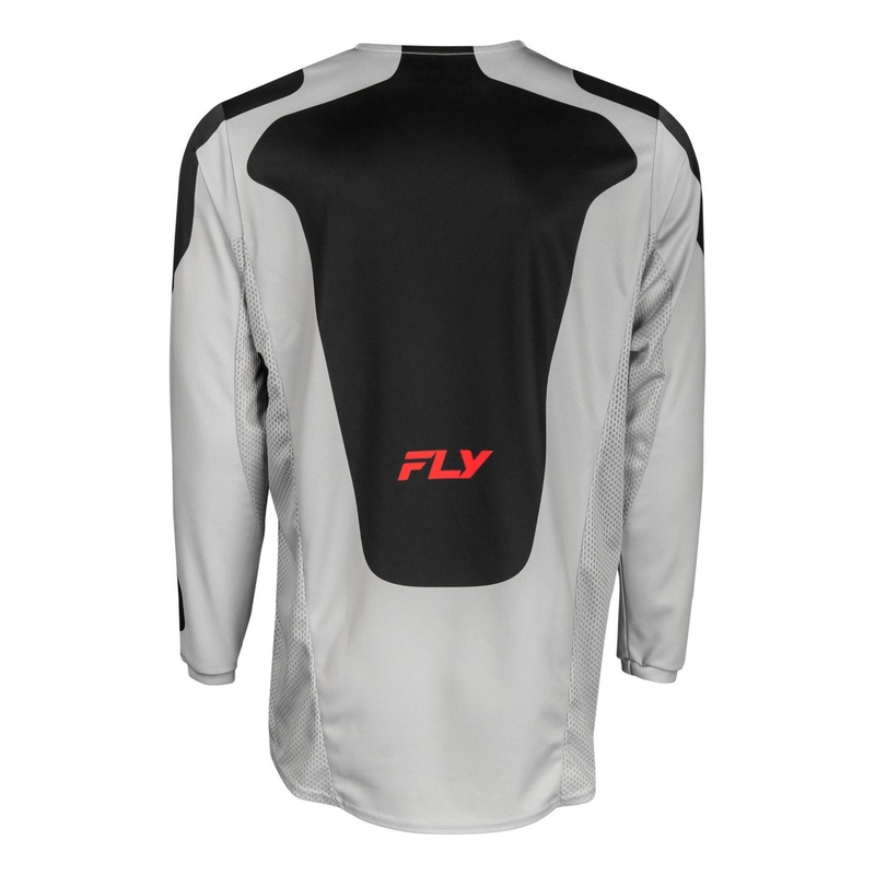 FLY Racing Kinetic Sym motokrossz mez szürke-piros-fekete