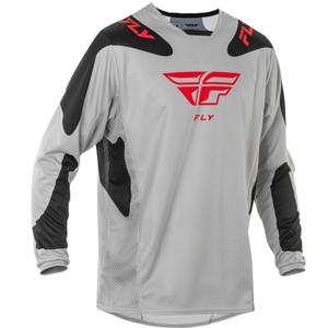 FLY Racing Kinetic Sym motokrossz mez szürke-piros-fekete