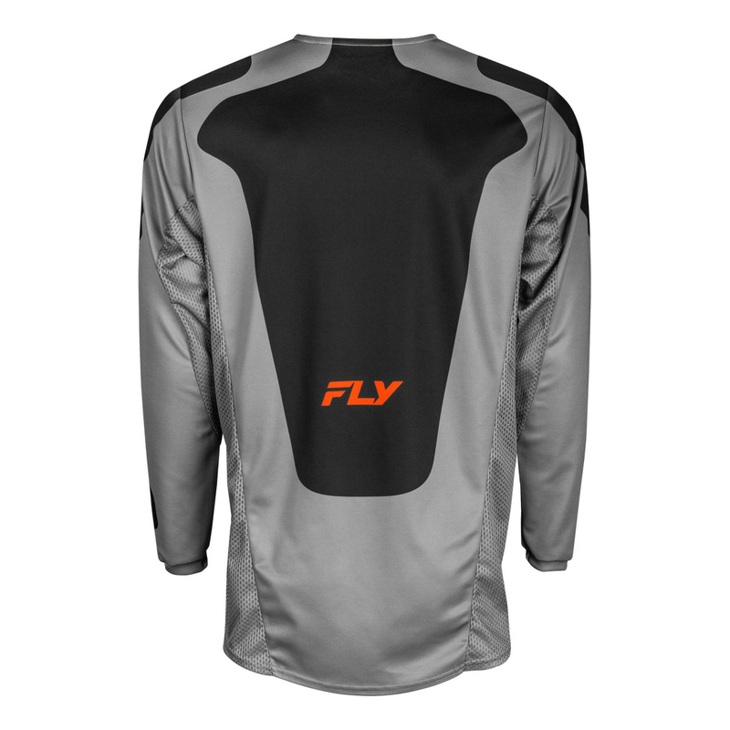 FLY Racing Kinetic Sym motokrossz mez szürke-narancssárga-fekete