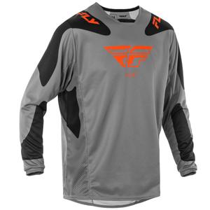 FLY Racing Kinetic Sym motokrossz mez szürke-narancssárga-fekete