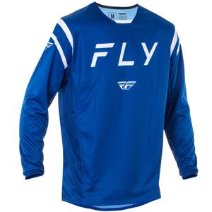 FLY Racing Kinetic Centre motokrossz mez kék-fehér