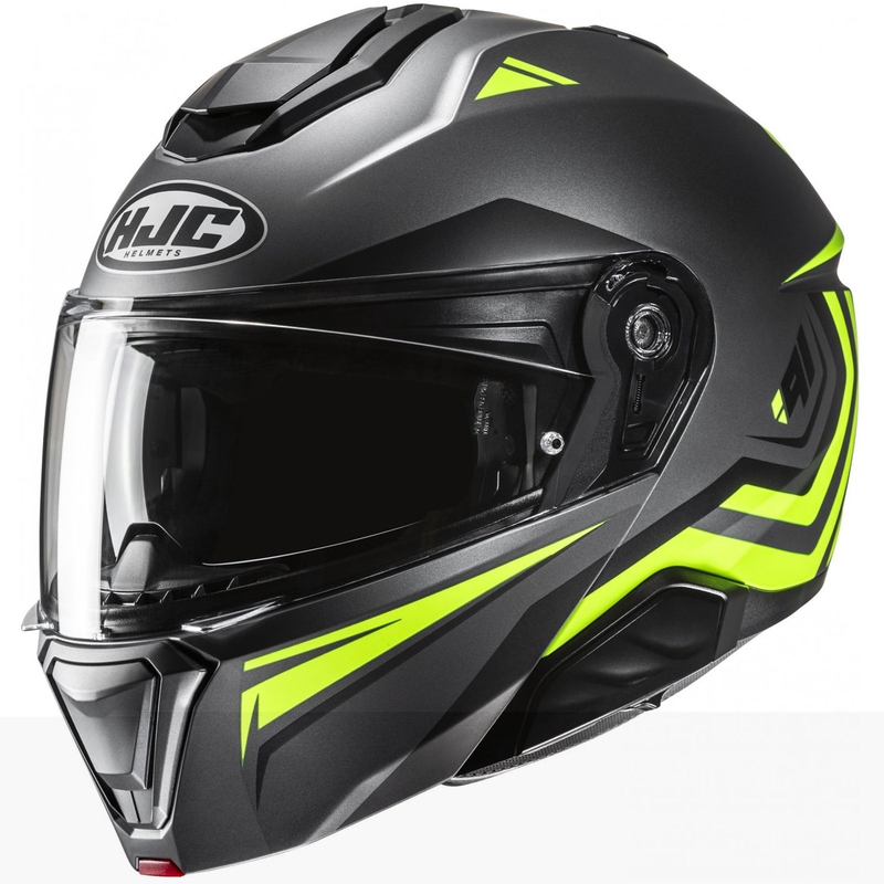 HJC i91 Tricus MC3HSF felnyitható motoros bukósisak fekete-fluo sárga