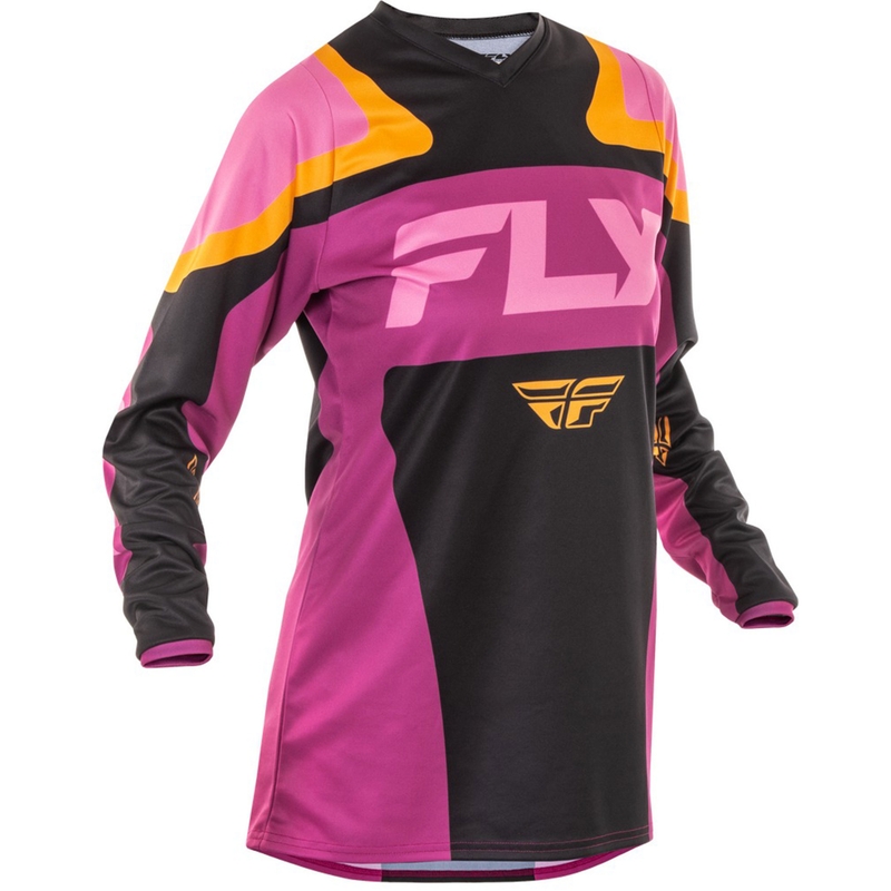 FLY Racing F-16 női motokrossz mez fekete-sárga