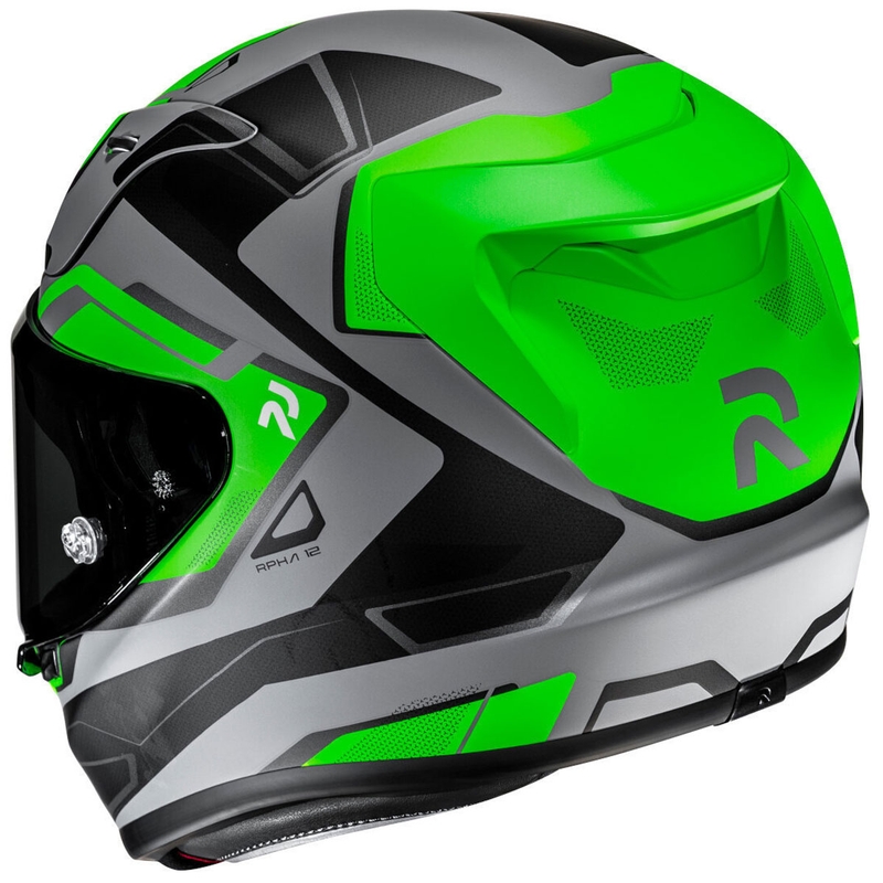 HJC RPHA 12 Brels MC4HSF zárt motoros bukósisak zöld-szürke-fekete