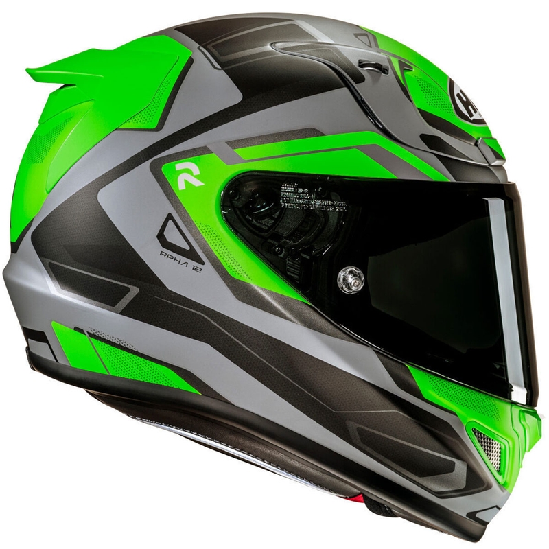 HJC RPHA 12 Brels MC4HSF zárt motoros bukósisak zöld-szürke-fekete