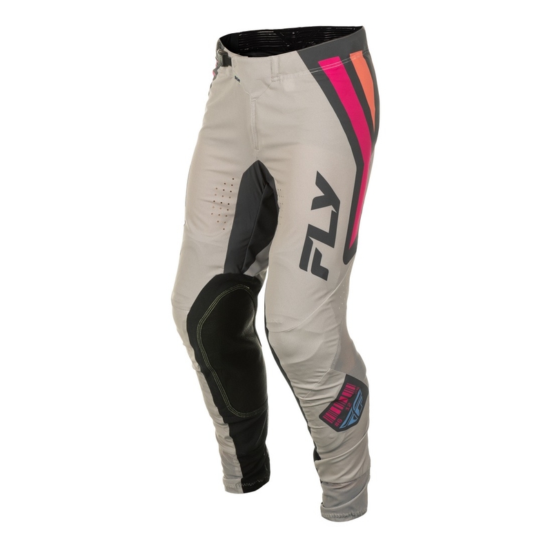 Motokrosové kalhoty FLY Racing Lite Vice šedo-růžové