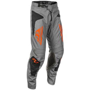 FLY Racing Kinetic Sym motokrossz nadrág szürke-narancssárga-fekete