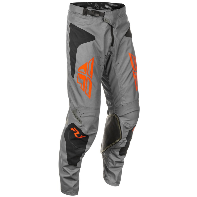 FLY Racing Kinetic Sym motokrossz nadrág szürke-narancssárga-fekete