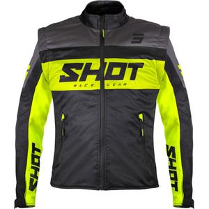Shot Softshell Lite Softshell kabát fekete-fluo sárga