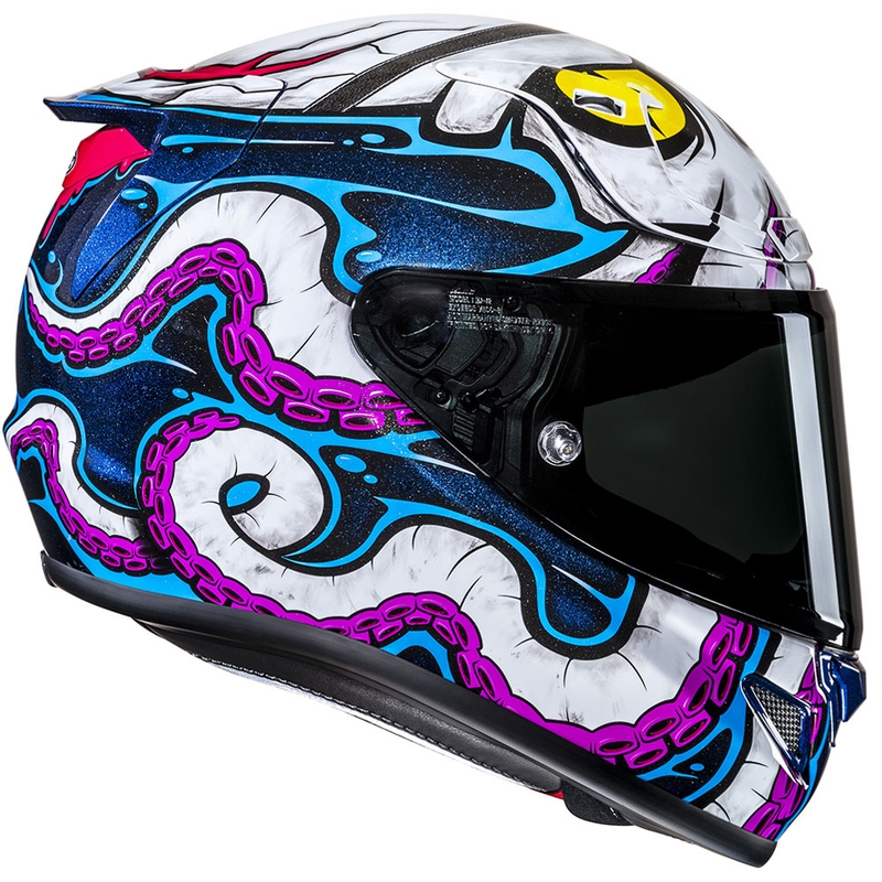 HJC RPHA 12 Kraken MC28 zárt motoros bukósisak fehér-kék-fekete