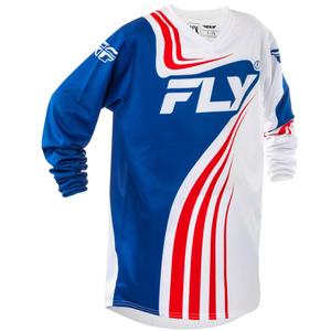 FLY Racing F-16 gyerek motokrossz mez piros-fehér-kék