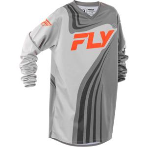 FLY Racing F-16 gyerek motokrossz mez szürke-narancssárga