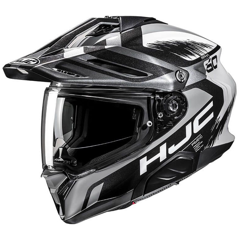 HJC RPHA 60 Quid MC5 enduro bukósisak szürke-fekete-fehér