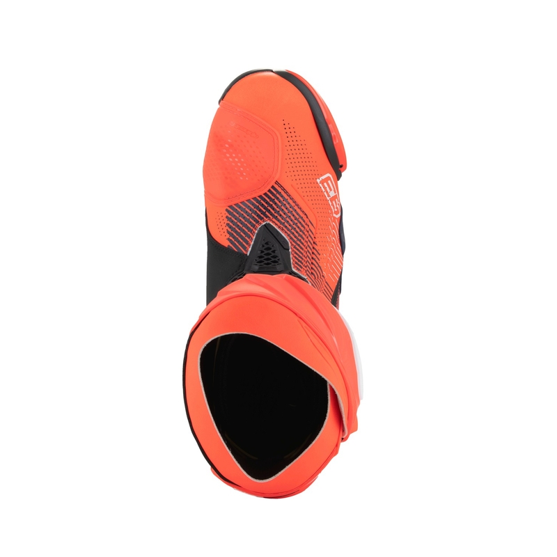 Alpinestars Supertech R Vented limitált kiadású MM93 Marc Marquez motoros csizma fluo piros-kék-fekete