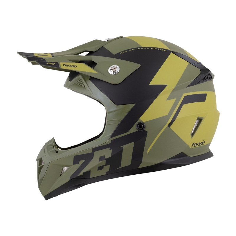 ZED X1.9 Tendo motocross sisak sötétzöld-világoszöld