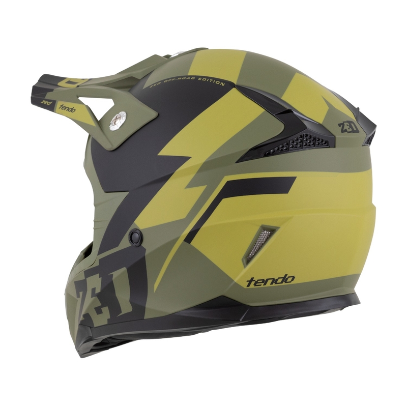 ZED X1.9 Tendo motocross sisak sötétzöld-világoszöld