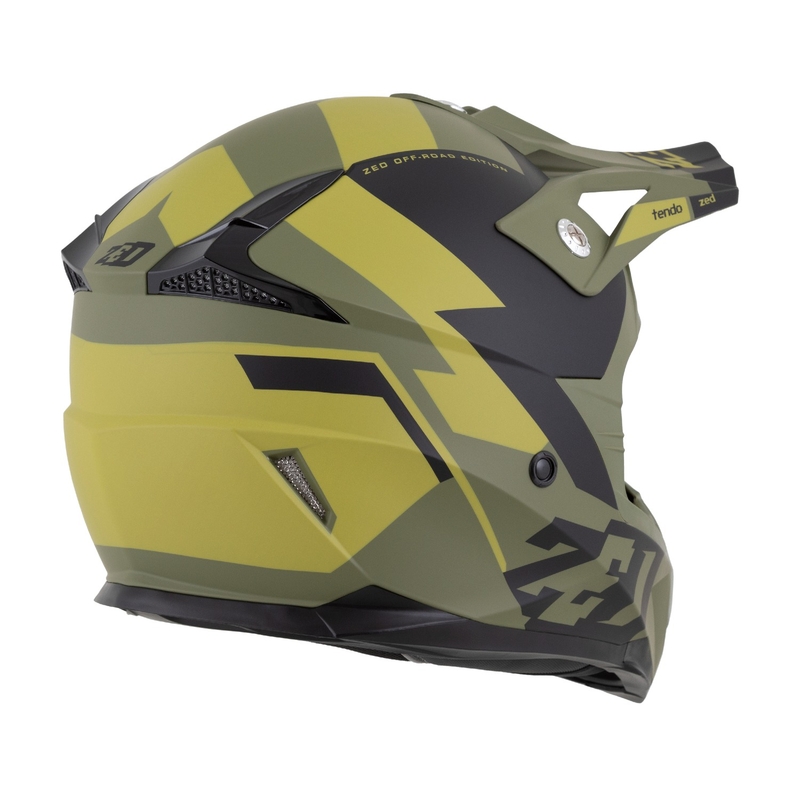 ZED X1.9 Tendo motocross sisak sötétzöld-világoszöld