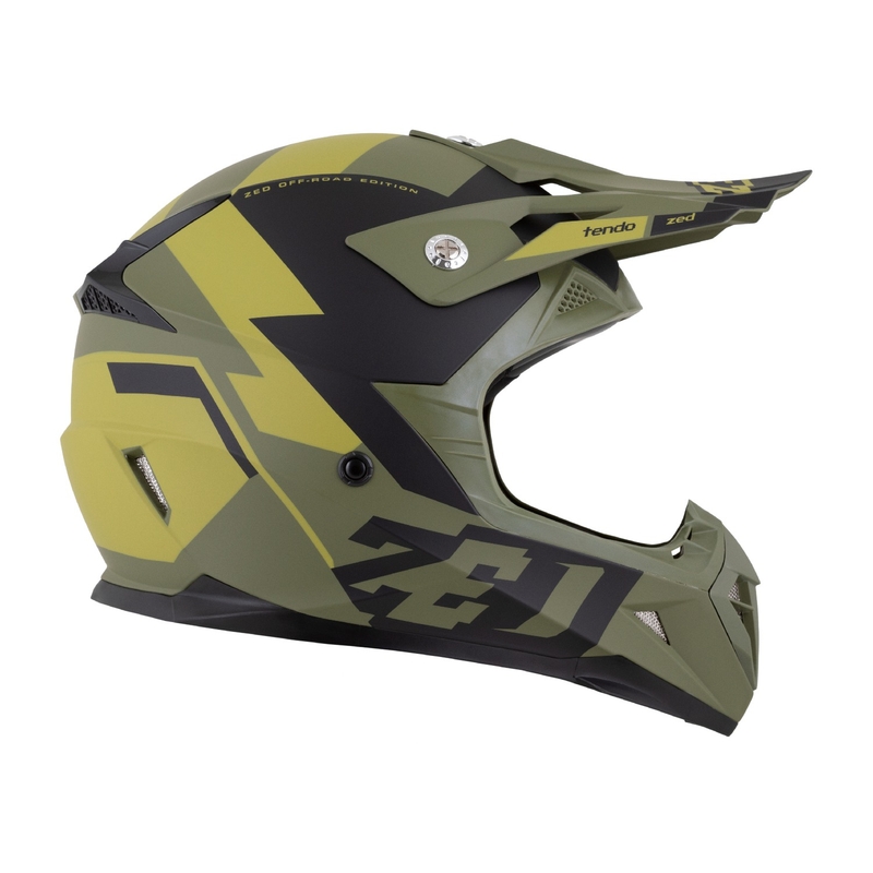 ZED X1.9 Tendo motocross sisak sötétzöld-világoszöld