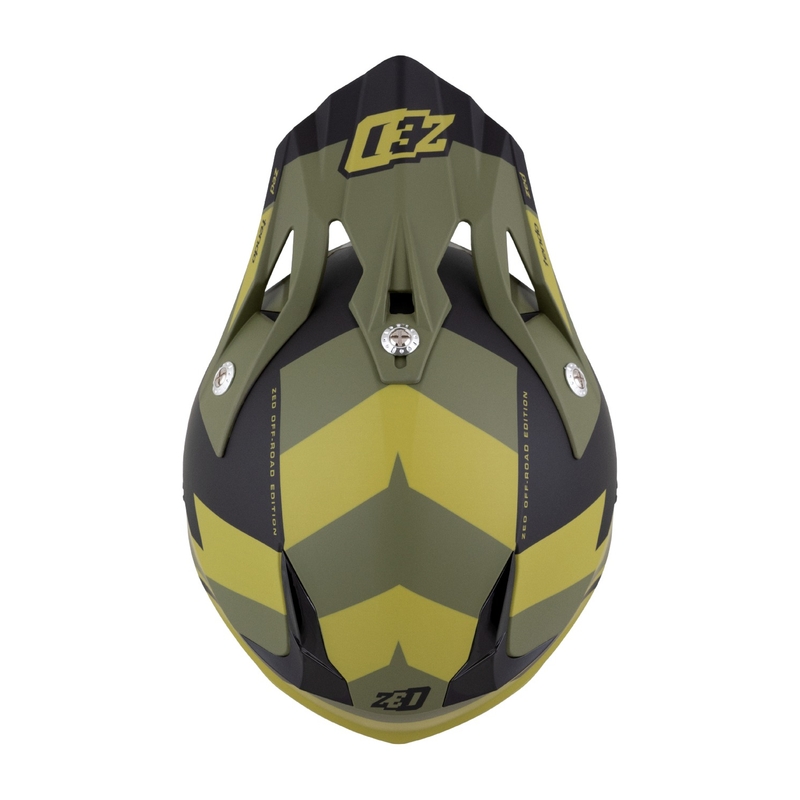 ZED X1.9 Tendo motocross sisak sötétzöld-világoszöld