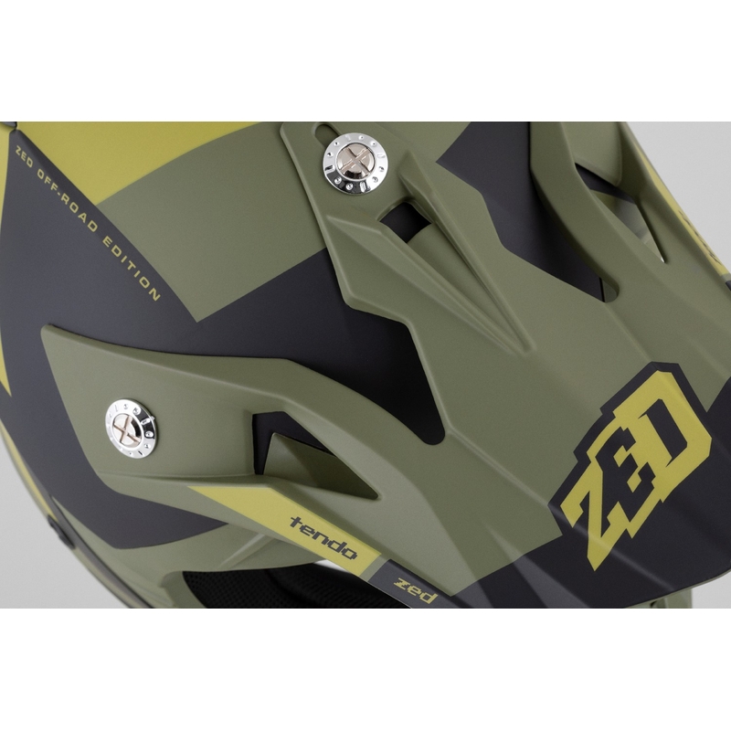ZED X1.9 Tendo motocross sisak sötétzöld-világoszöld