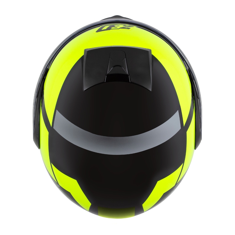 ZED F19 felnyitható motoros sisak fekete-fluo sárga
