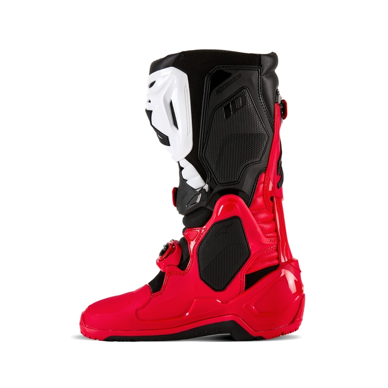 Alpinestars Tech 10 Enduro motorkerékpár csizma piros-fekete-fehér