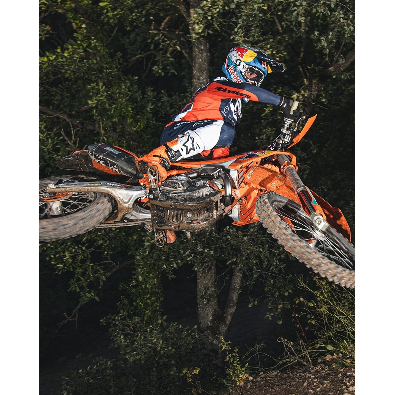 Alpinestars Tech 10 Enduro motorkerékpár csizma narancssárga-fekete-fehér