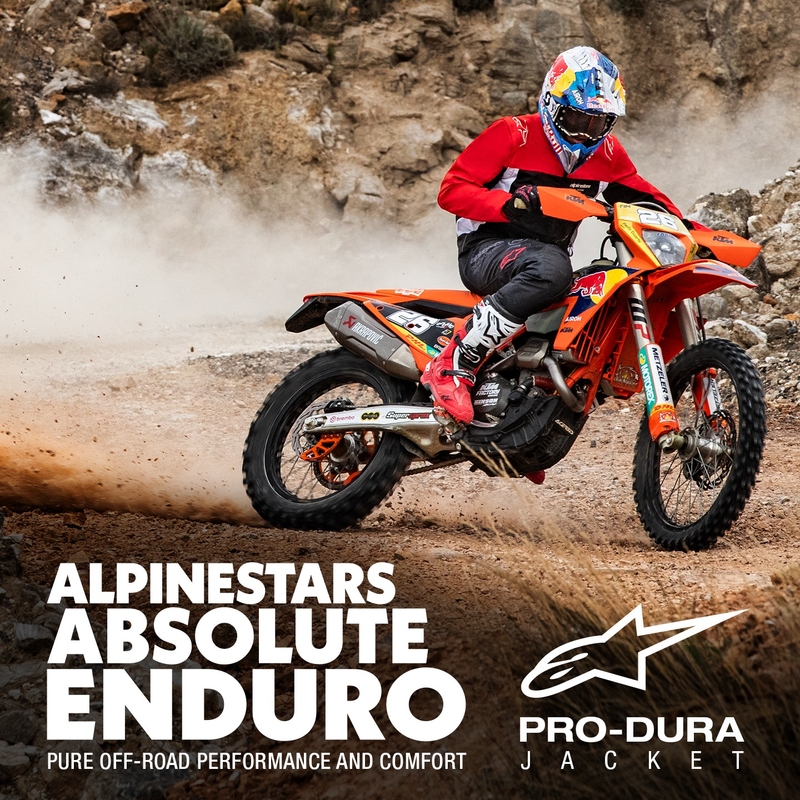 Alpinestars PRO-Dura kabát fekete-piros-fehér
