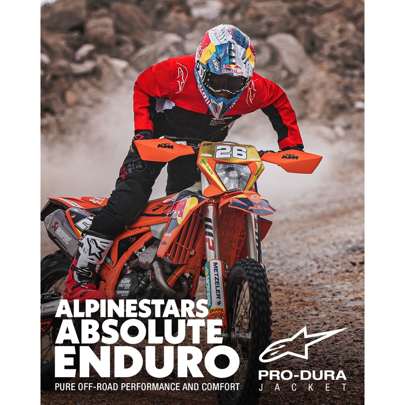 Alpinestars PRO-Dura kabát fekete-piros-fehér